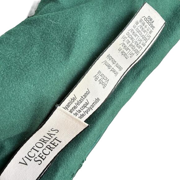 Victoria's Secret Green Lace Demi Bra 36DDD Body by Victoria Romantic Supportive - Picture 8 of 16